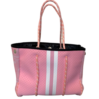 Neoprene Tote Bag Kids & Tween Sized Pink & Camo sides by Dallas Hill Design