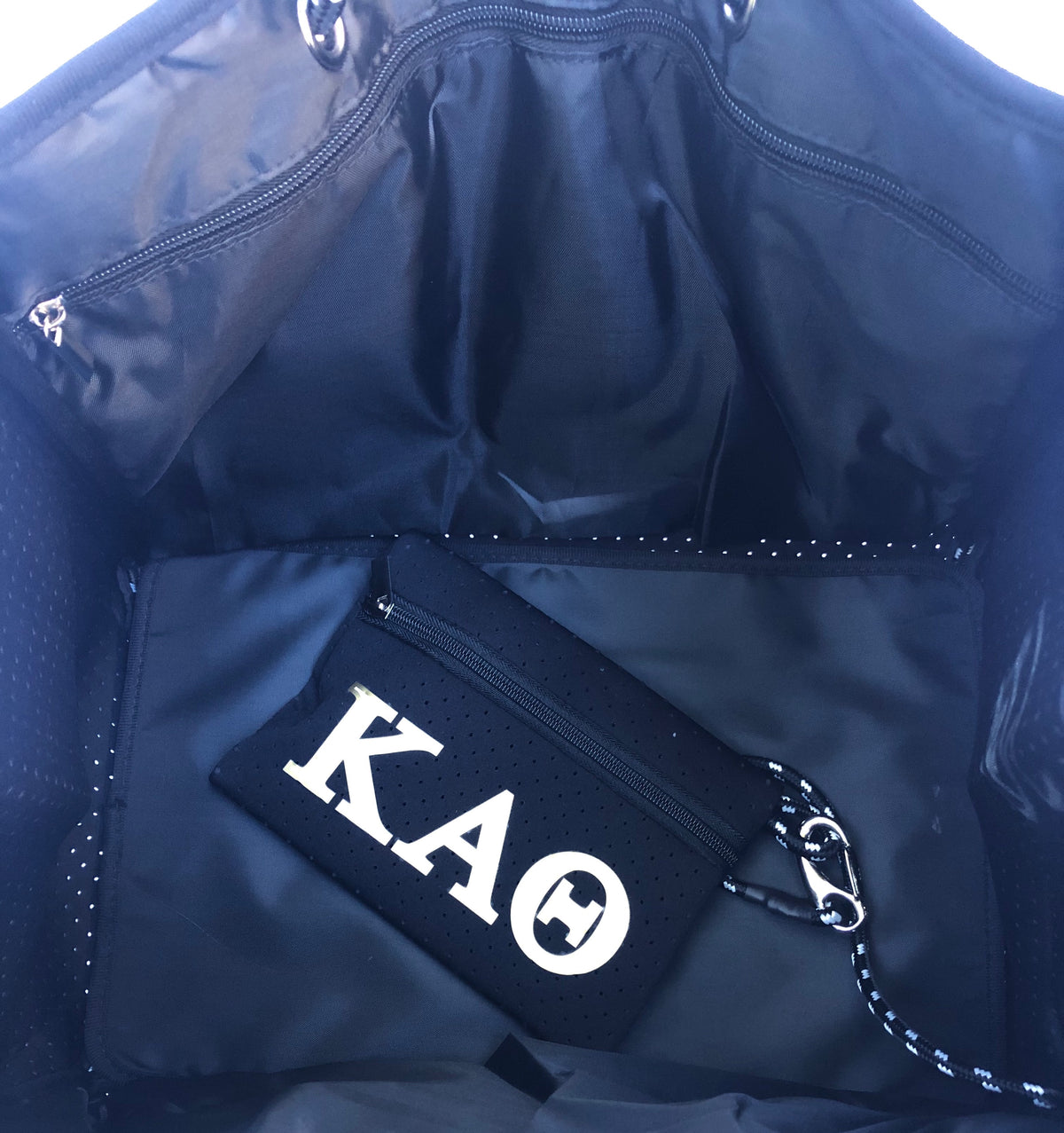 Kappa Alpha Theta Sorority Gift Bid Day Recruitment Neoprene Tote Bags School Overnight Gym Travel Beach Sister Dallas Hill