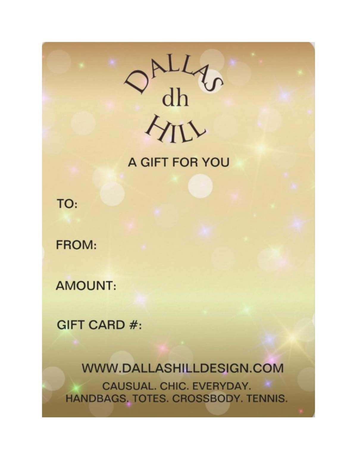 Gift Card Tennis Bag
