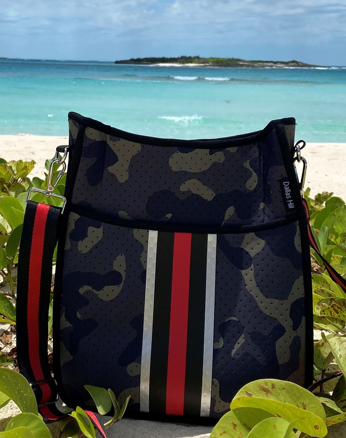 Crossbody Neoprene Purse Camo by Dallas Hill Design