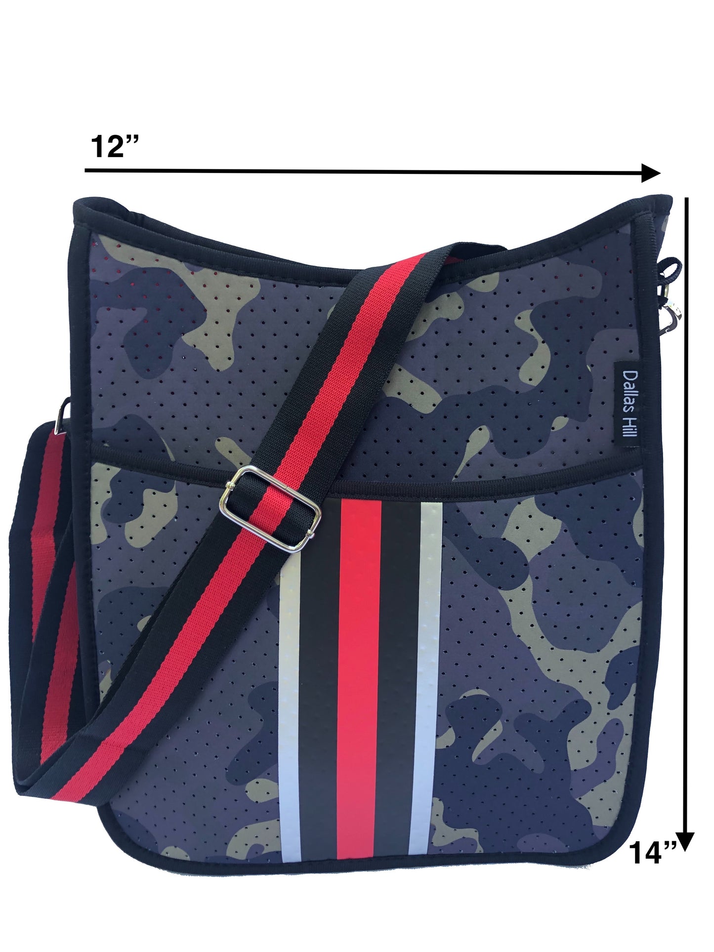 Crossbody Neoprene Purse Camo by Dallas Hill Design