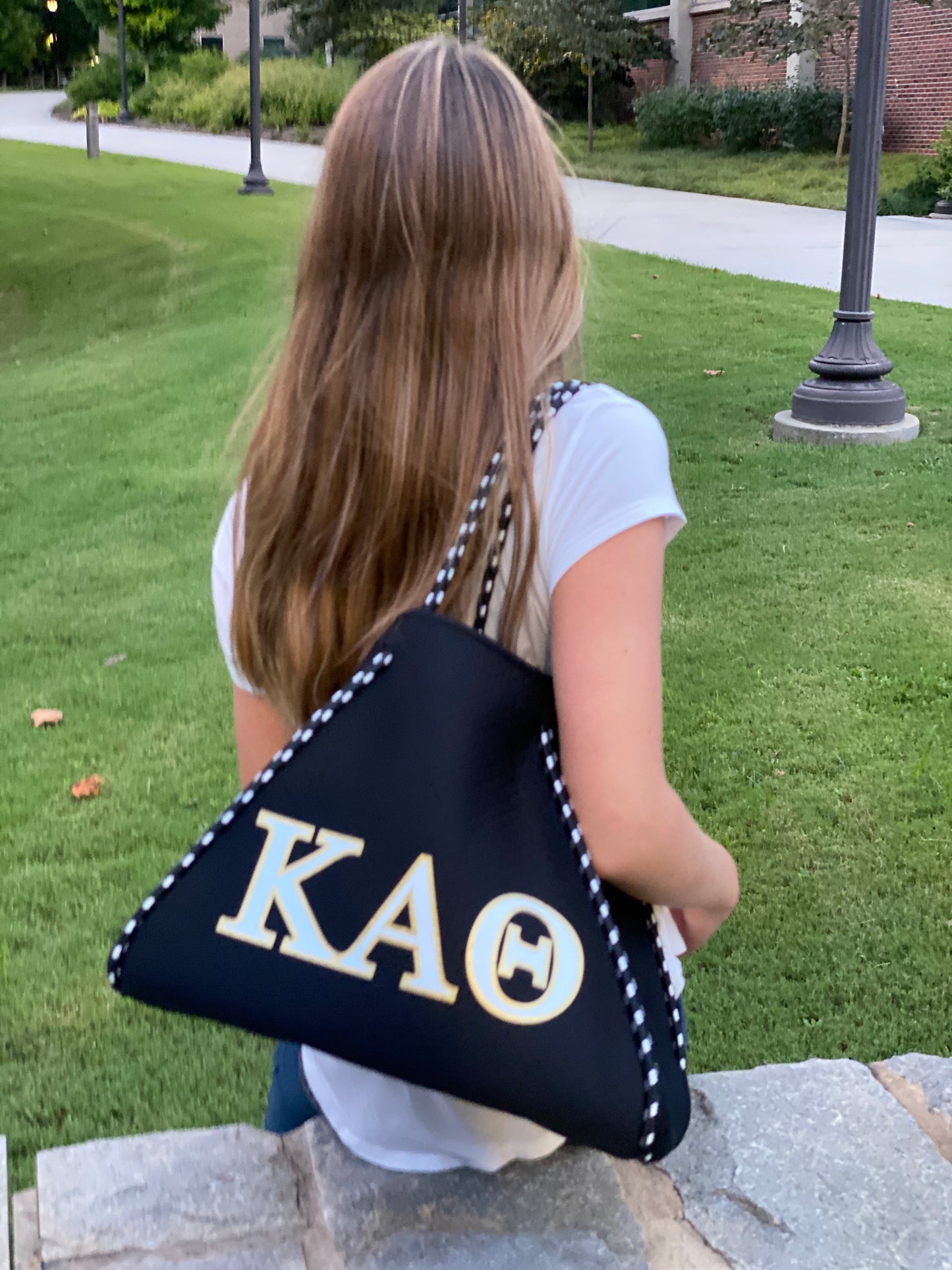 Kappa Alpha Theta Sorority Gift Bid Day Recruitment Neoprene Tote Bags School Overnight Gym Travel Beach Sister Dallas Hill