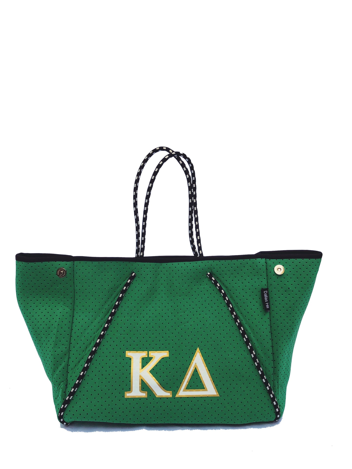 Kappa Delta KD Sorority Gift Bid Day Recruitment Neoprene Tote Bags School Overnight Gym Travel Beach Sister Dallas Hill