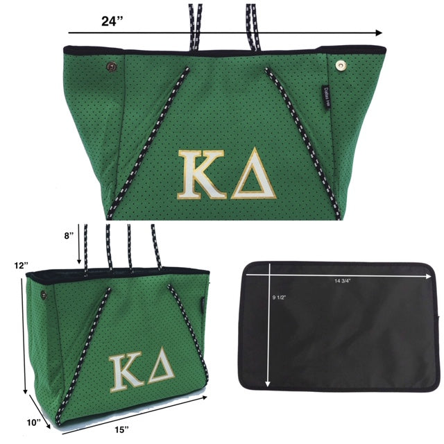 hæk Tag det op rent faktisk Kappa Delta KD Sorority Gift Bid Day Recruitment Neoprene Tote Bags Sc –  Dallas Hill Design