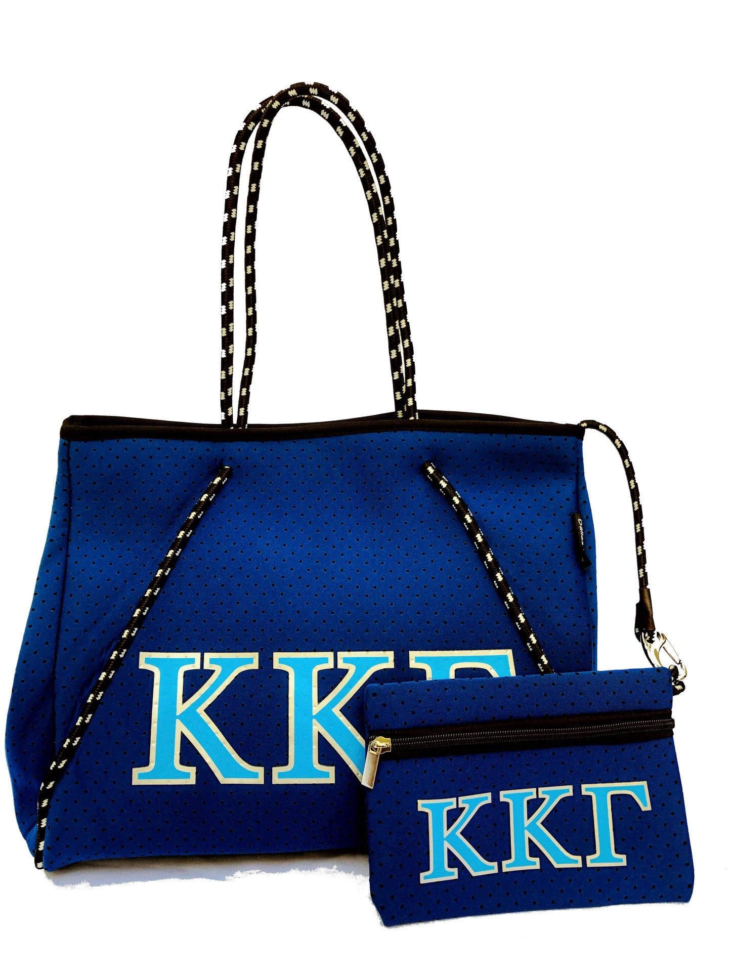 Kappa Kappa Gamma Sorority Gift Bid Day Recruitment Neoprene Tote Bags School Overnight Gym Travel Beach Sister Dallas Hill