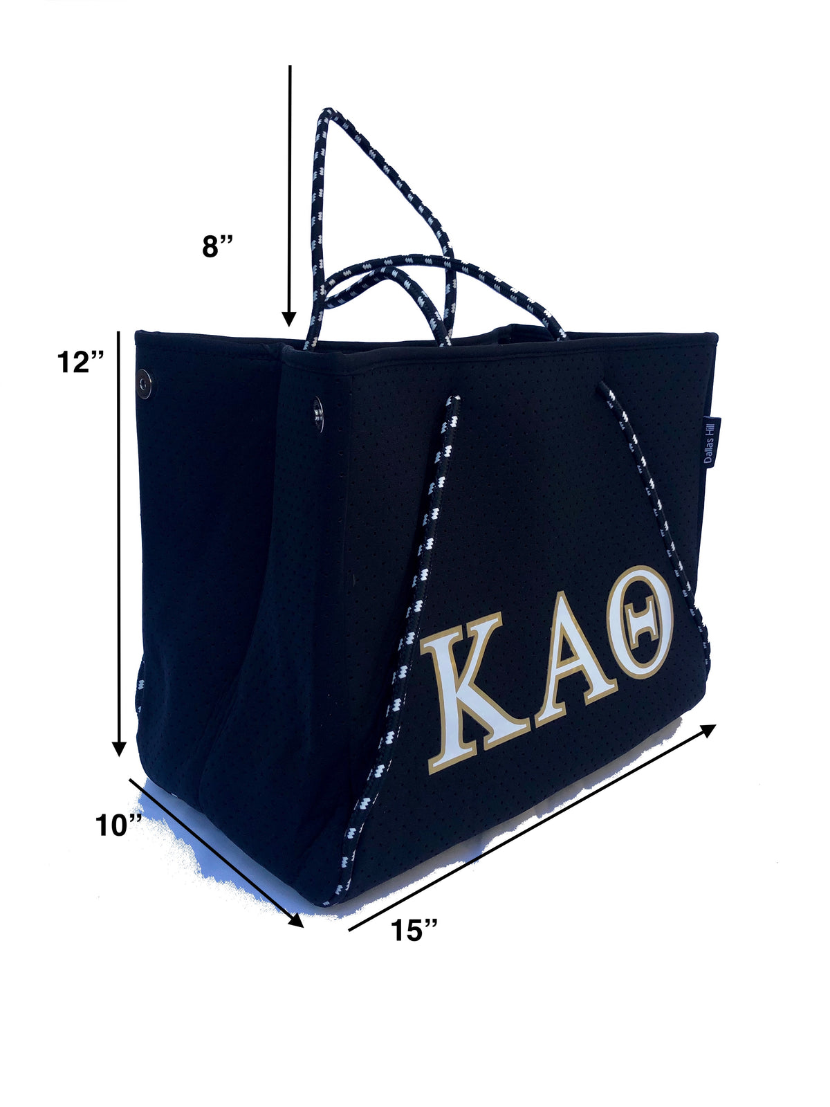 Kappa Alpha Theta Sorority Gift Bid Day Recruitment Neoprene Tote Bags School Overnight Gym Travel Beach Sister Dallas Hill